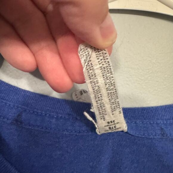 CODE FIVE Blue Short Sleeve Crewneck Tee Shirt USA w/ Stars Women's Plus Size 3X - Picture 6 of 7